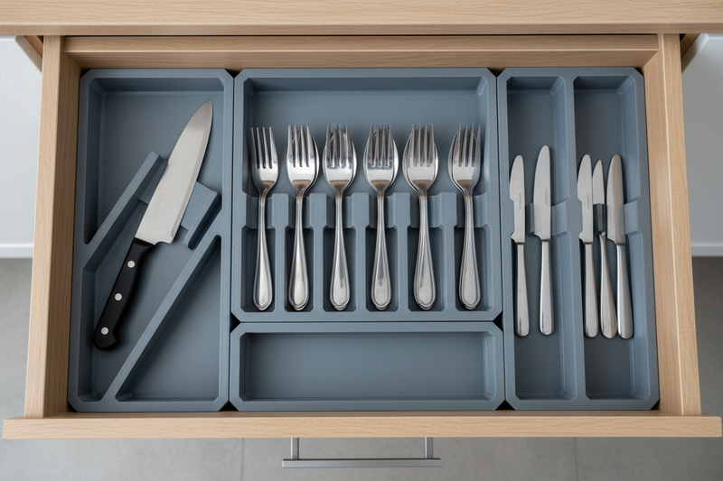 Efter: organiseret skuffe med FitForm-moduler